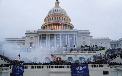 Supporters of U.S. President Donald Trump gather in Washington