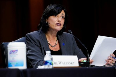 FILE PHOTO: Public health officials testify at U.S. Senate hearing on COVID-19 response in Washington