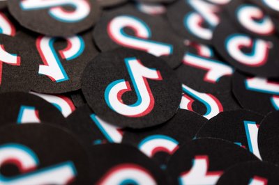 Illustration shows TikTok logos