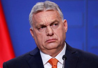 Hungarian PM Orban speaks during news conference in Budapest