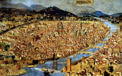 The burial place of Leonardo Da Vinci's Mona Lisa (The Gioconda)located in the Florence's former Convent of Saint Orsola now abandoned and derelict in Florence, Italy on January 20, 2007.