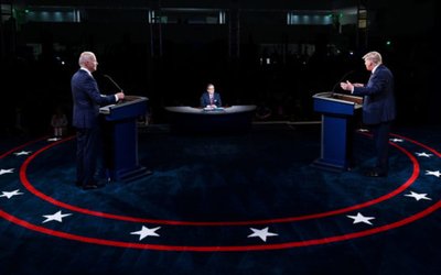 U.S. presidential election debate in Cleveland, Ohio