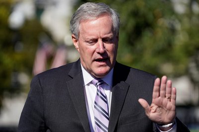 Mark Meadows speaks after U.S. President Trump announced he tested positive for the coronavirus disease (COVID-19) in Washington