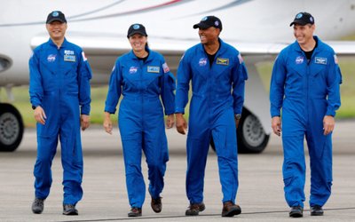 FILE PHOTO: NASA/SpaceX launch of the first operational commercial crew mission in Cape Canaveral