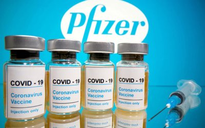 FILE PHOTO: Pfizer vaccine photo illustration