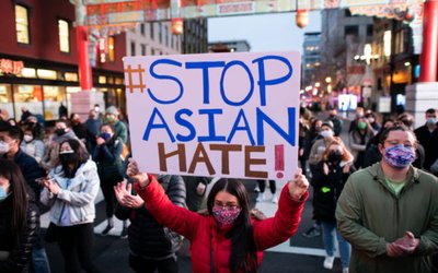 DC: Protest in Response to Atlanta Shootings and Asian-American Hate