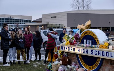 Aftermath of shooting at Oxford High School in Michigan