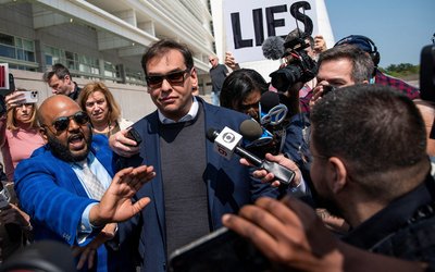 U.S. Representative George Santos (R-NY) at Central Islip Federal Courthouse