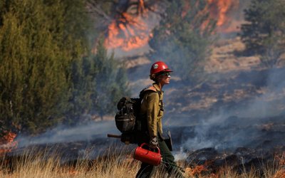 Wildfires near Las Vegas, New Mexico