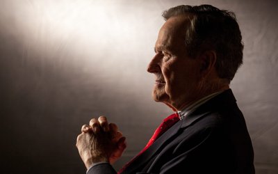 President George H.W. Bush Interviewed for "The Presidents' Gatekeepers"