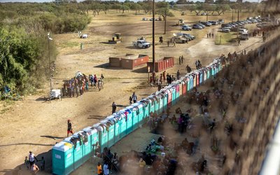 Large Migration Surge Crosses Rio Grande Into Del Rio, Texas