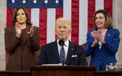 President Biden Delivers His First State Of The Union Address To Joint Session Of  Congress