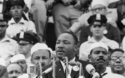Martin Luther King Giving "Dream" Speech