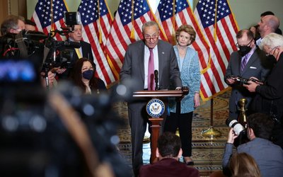 Weekly Democratic news conference at the United States Capitol in Washington