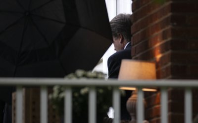 U.S. Supreme Court nominee Kavanaugh departs his suburban Washington home in Chevy Chase, Maryland