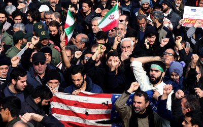 Protest against the assassination of Iranian Major-General Soleimani in Tehran