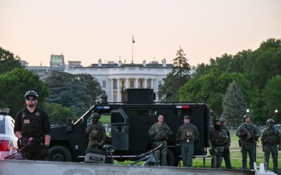 Protest following the death in Minneapolis police custody of George Floyd, in Washington