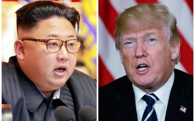 FILE PHOTO: A combination photo of North Korean leader Kim Jong Un and U.S. President Donald Trump