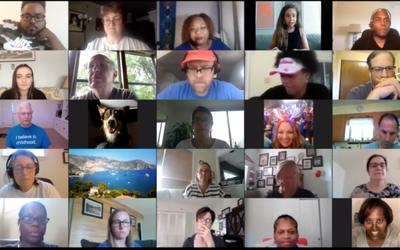 Teaching BLM Zoom meeting