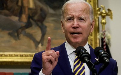 U.S. President Biden delivers remarks on student loan debt relief plan at the White House in Washington