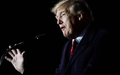 Donald Trump holds a rally in Conroe, Texas