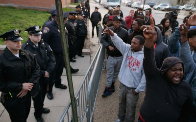 Protesters March Over Death Of Freddie Gray