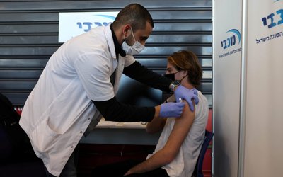 FILE PHOTO: Israeli teens get COVID-19 vaccine
