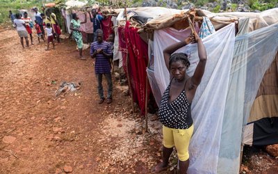 Aftermath of a 7.2 magnitude quake in Pestel