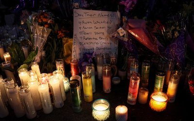 Scene of a shooting at a Tops supermarket in Buffalo, New York