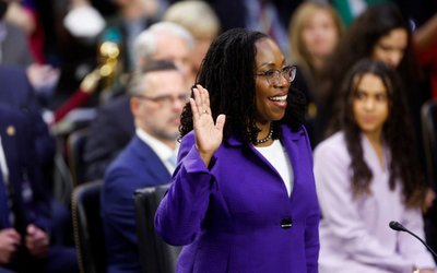 U.S. Senate Judiciary Committee holds hearing on Judge Ketanji Brown Jackson's nomination to the Supreme Court on Capitol Hill in Washington