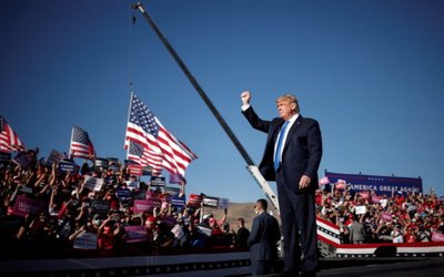 U.S. President Donald Trump holds a campaign rally in Carson City, Nevada
