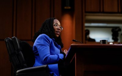 U.S. Senate Judiciary Committee holds hearing on Judge Ketanji Brown Jackson's nomination to the Supreme Court on Capitol Hill in Washington