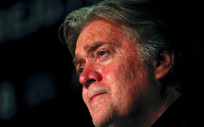 FILE PHOTO: Former White House Chief Strategist Steve Bannon holds a news conference in Rome