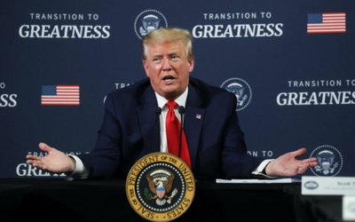 U.S. President Trump visits Ford Rawsonville Components Plant in Ypsilanti, Michigan