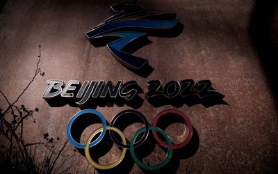 FILE PHOTO: FILE PHOTO: The Beijing 2022 logo is seen outside the headquarters of the Beijing Organising Committee for the 2022 Olympic and Paralympic Winter Games in Shougang Park in Beijing