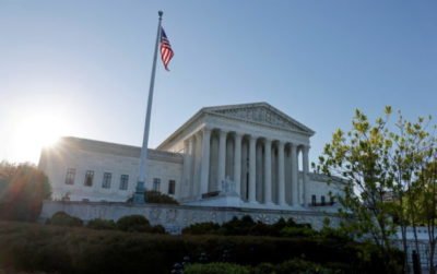 FILE PHOTO: Morning rises over the U.S. Supreme Court building in Washington