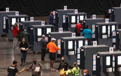 Hawks arena in Atlanta set to be the nation's largest polling place amid COVID fears