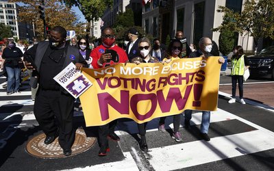 "No More Excuses: Voting Rights Now" Rally Held In Front Of White House