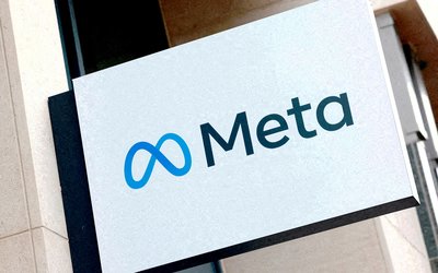 FILE PHOTO: The logo of Meta Platforms' business group