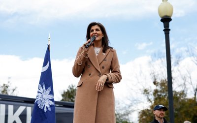 Republican presidential candidate Haley makes a campaign visit in Camden