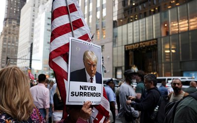 Former U.S. President Trump found guilty on 34 felony counts of falsifying business records, in New York