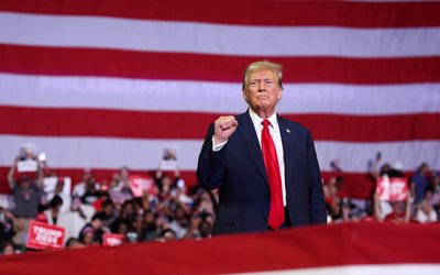 Former U.S. President and Republican presidential candidate Trump's campaign event in Philadelphia
