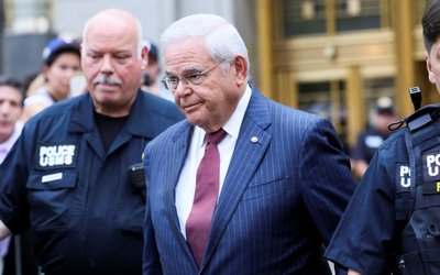 U.S. Senator Robert Menendez (D-NJ) trial in connection with an alleged corrupt relationship with three New Jersey businessmen, in New York City