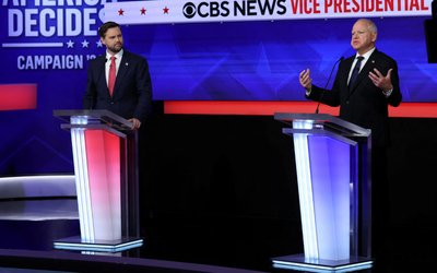 Vice Presidential debate between Walz and Vance in New York