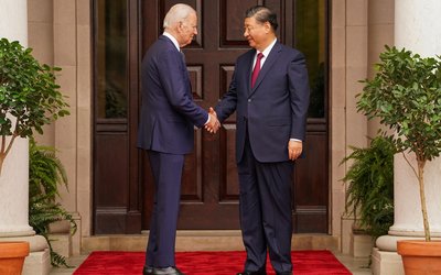 U.S. President Joe Biden meets with Chinese President Xi Jinping on the sidelines of APEC summit, in Woodside