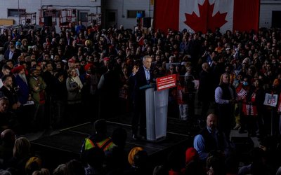 Canada’s Prime Minister Carney campaigns in Mississauga, Ontario