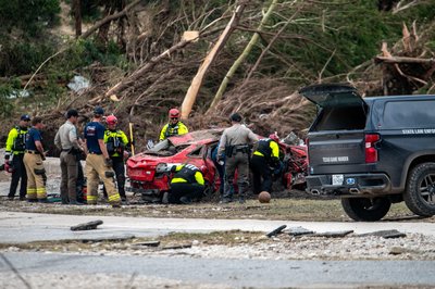 Aftermath of deadly flooding in Kerr County