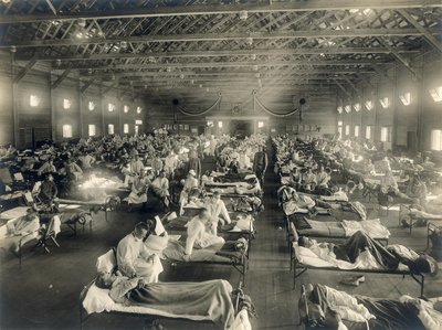 Emergency hospital during influenza epidemic (NCP 1603), National Museum of Health and Medicine