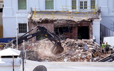 White House East Wing Demolition Continues For Trump Ballroom Construction
