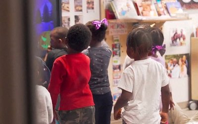 Head Start students attend a class in Atlanta